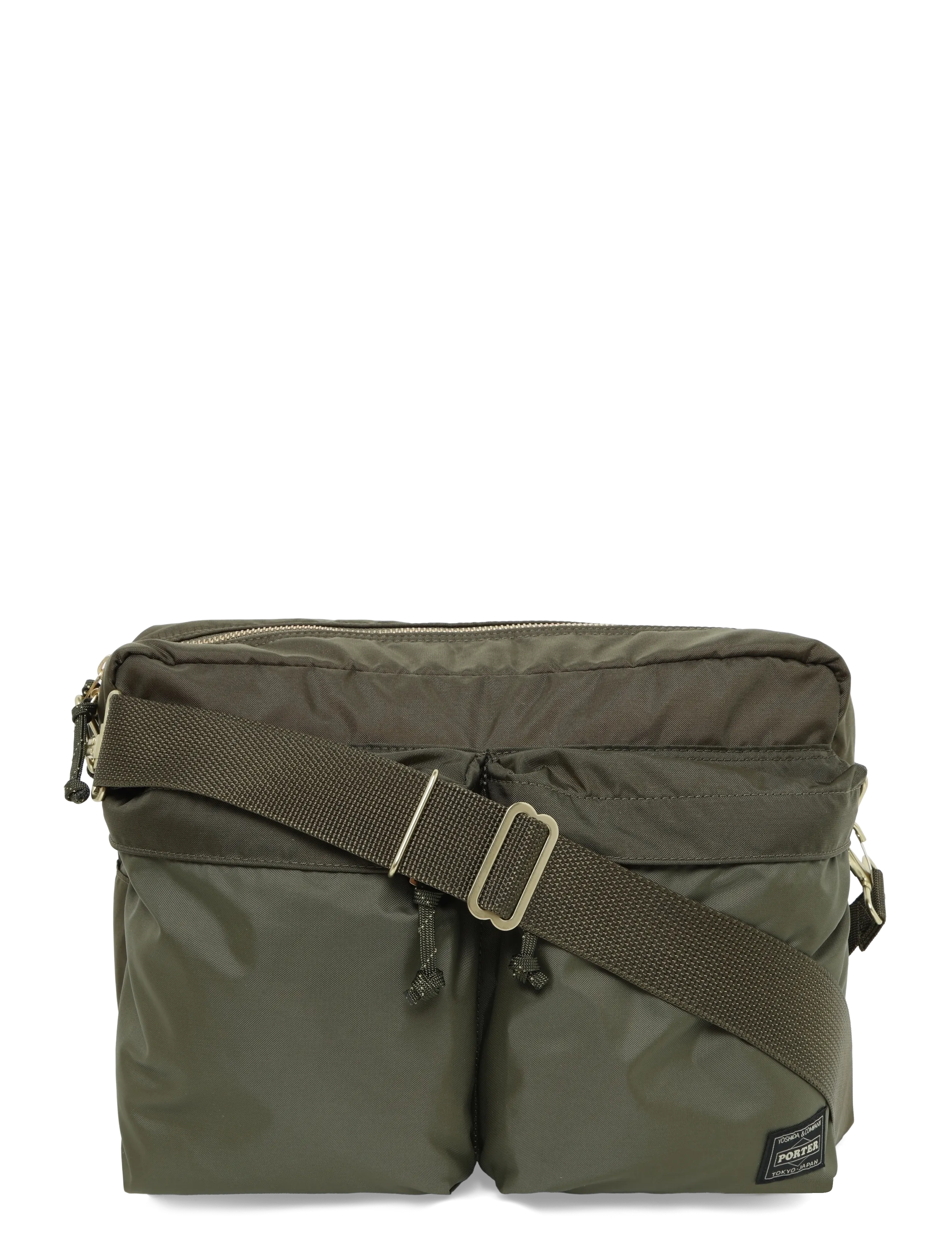 Porter Yoshida Force Shoulder Bag, One Size, Green, Tasker > Skuldertasker, Herre