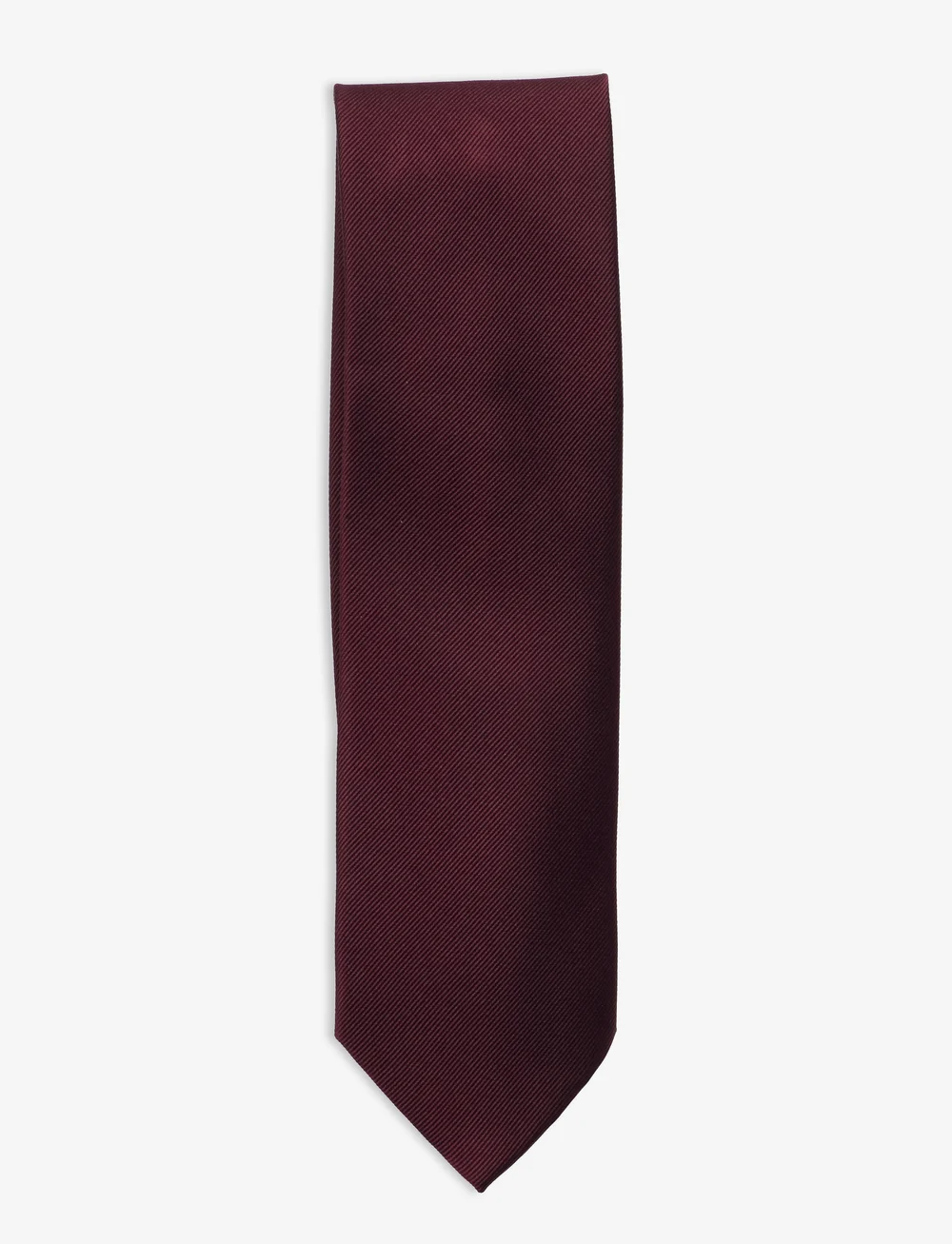 Portia 1924 - Solid Silk Tie - slips - burgundy - 1