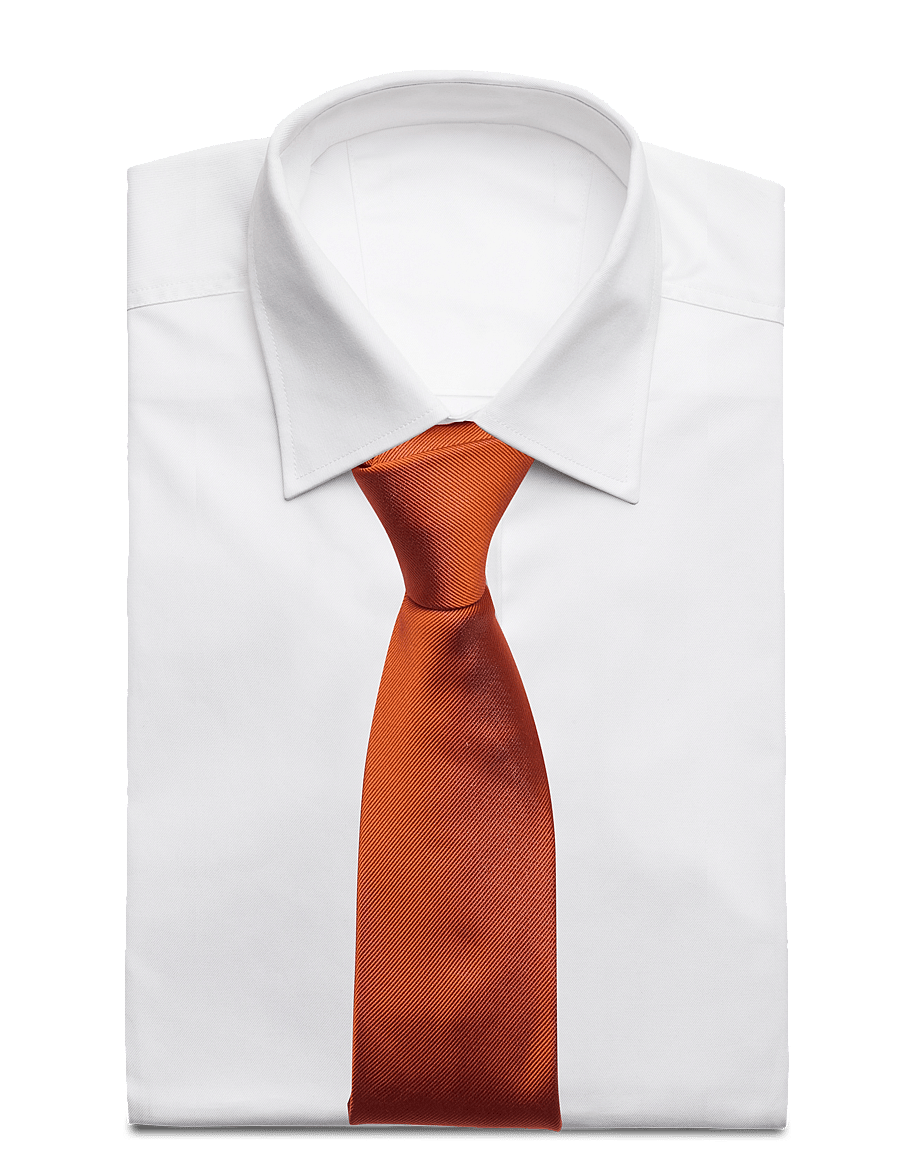 Portia 1924 - Solid Silk Tie - krawaty - dark orange - 1