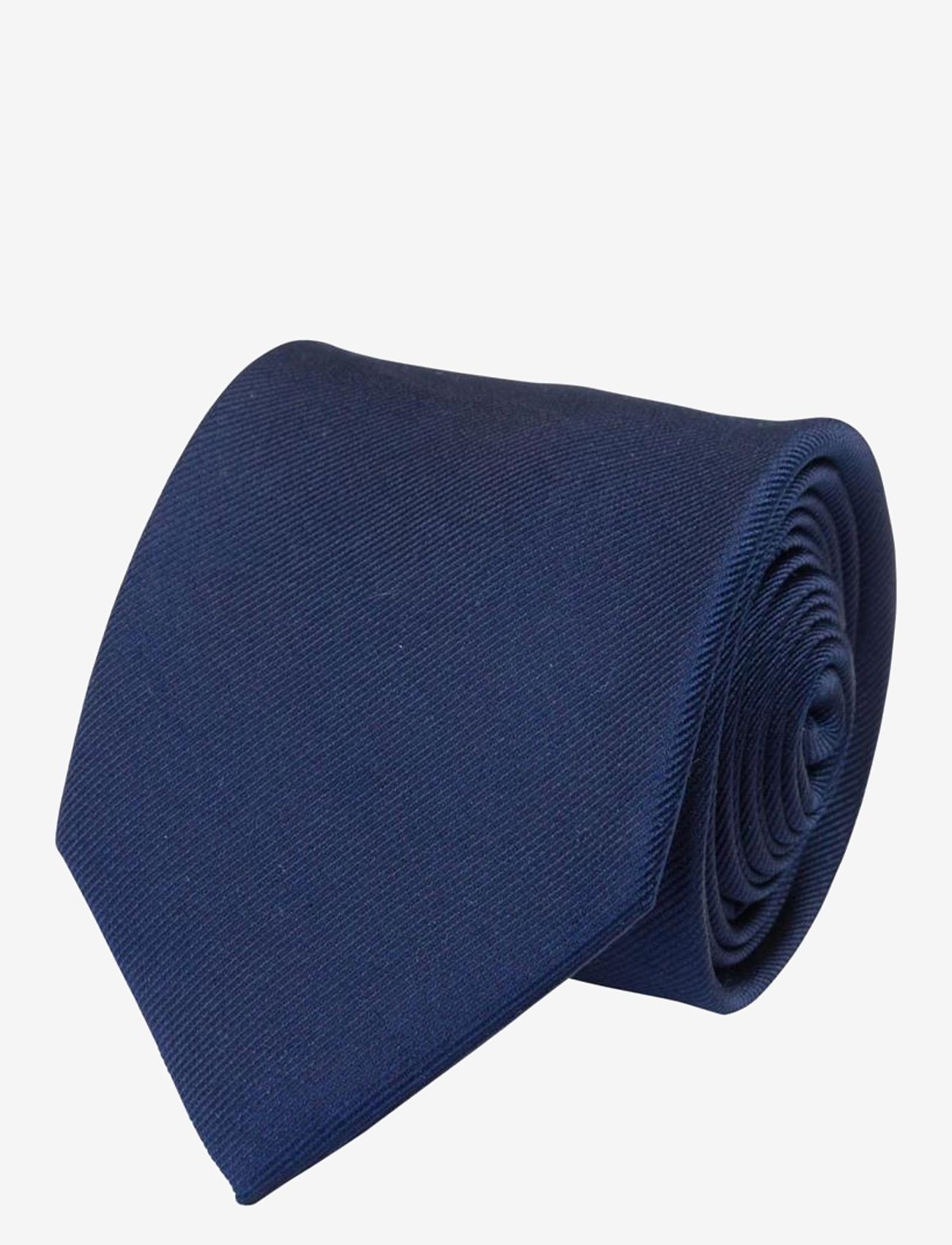 Portia 1924 - Solid Silk Tie - julklappar under 500kr - navy - 0