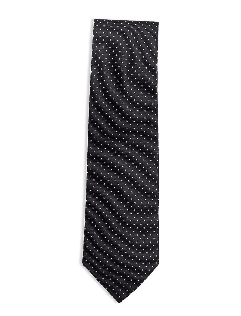 Portia 1924 - Dots Silk Tie - krawatten - black - 1