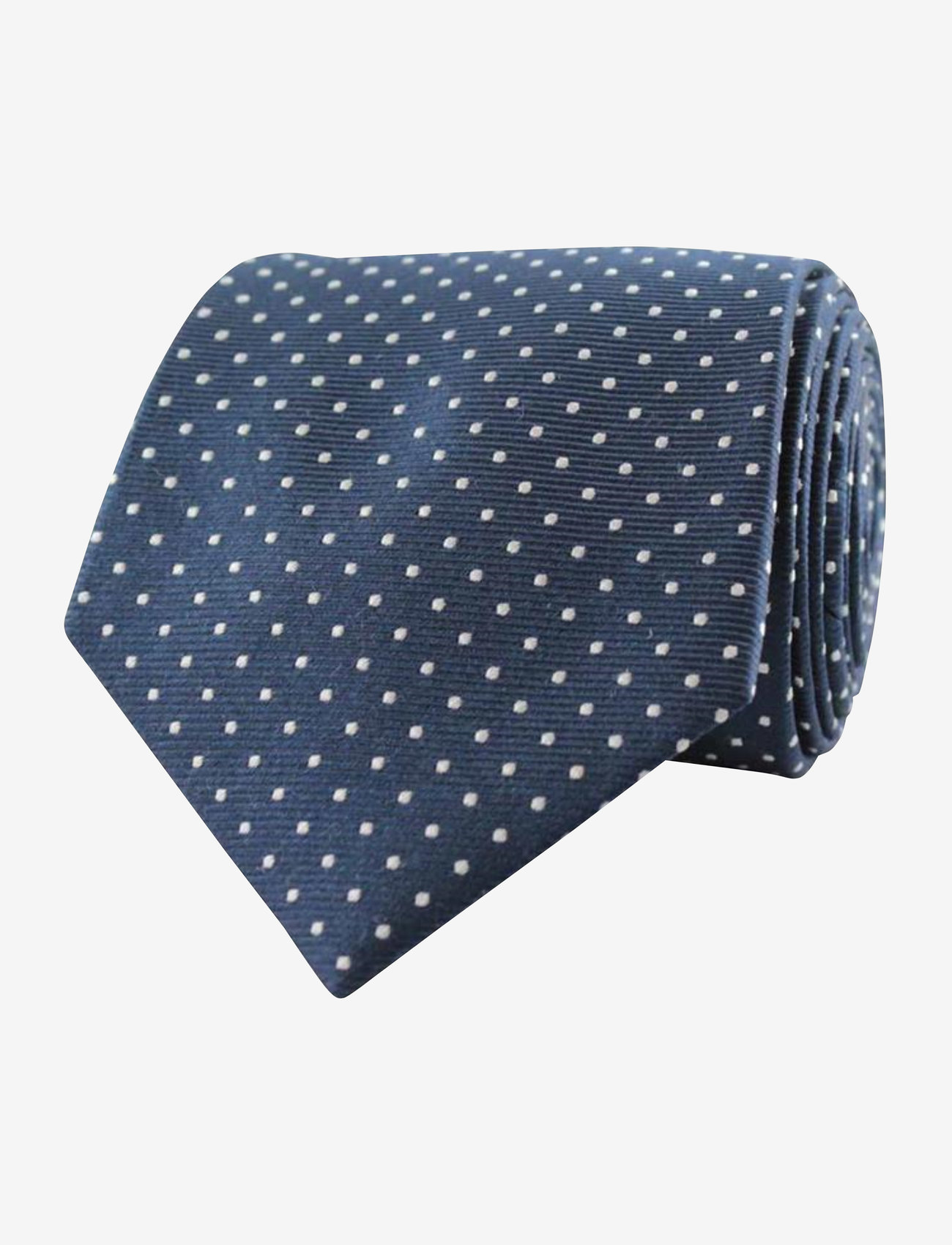 Portia 1924 - Dots Silk Tie - krawatten - dark blue - 0