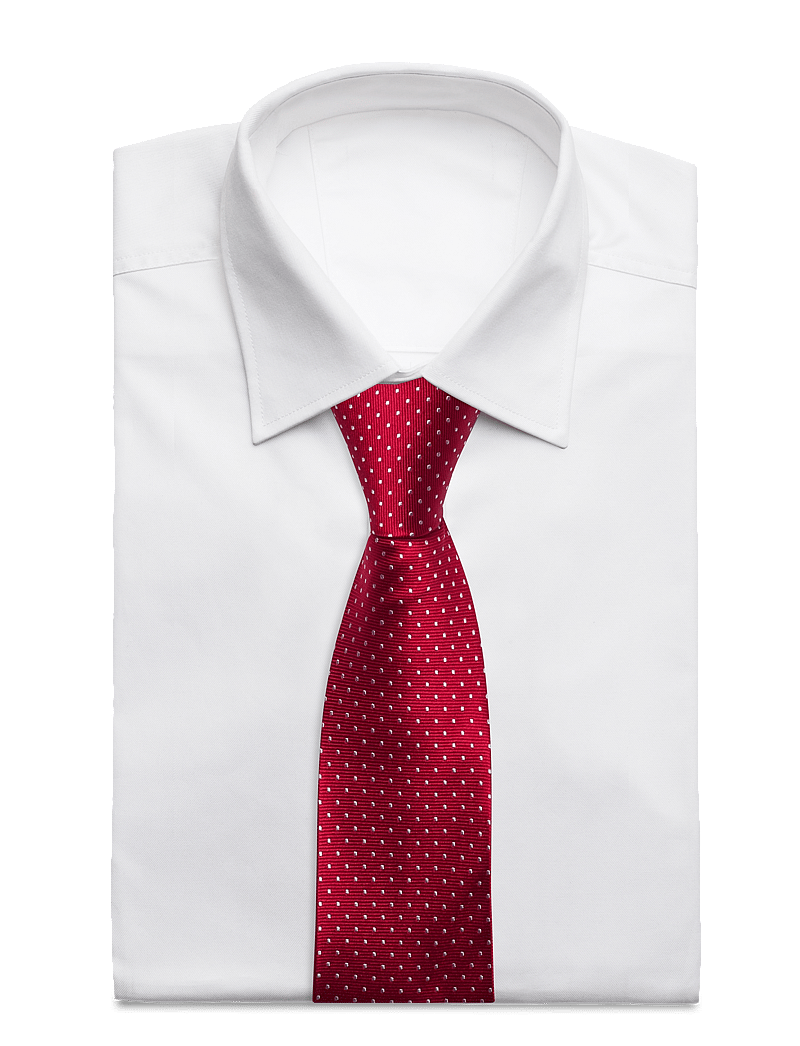 Portia 1924 - Dots Silk Tie - krawatten - red - 2