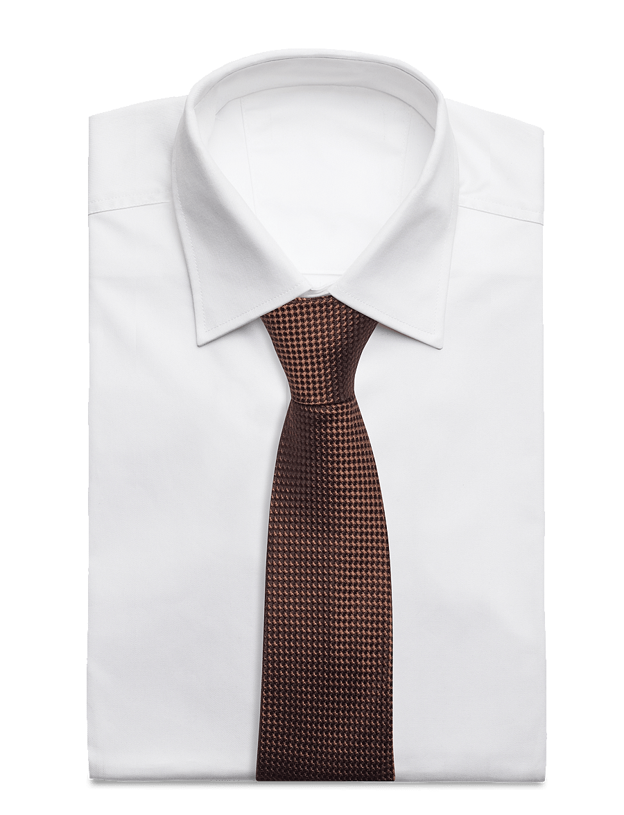 Portia 1924 - Silk Tie - krawatten - brown - 2