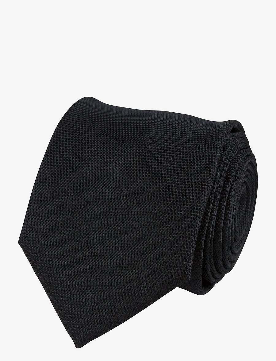Portia 1924 - Polyester Tie Solid - kravatit - black - 0