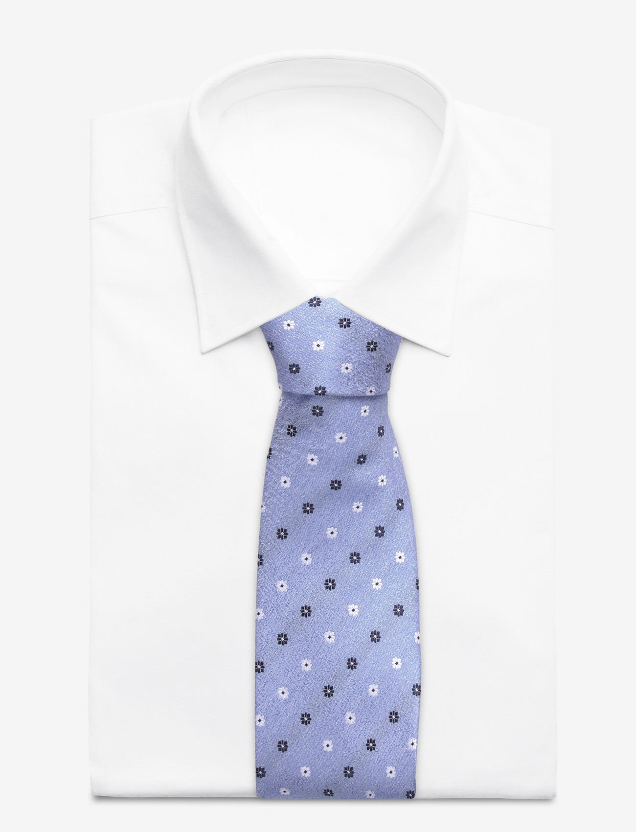 Portia 1924 - Floral Tie & Pocket Square Set - einstecktücher - light blue - 1