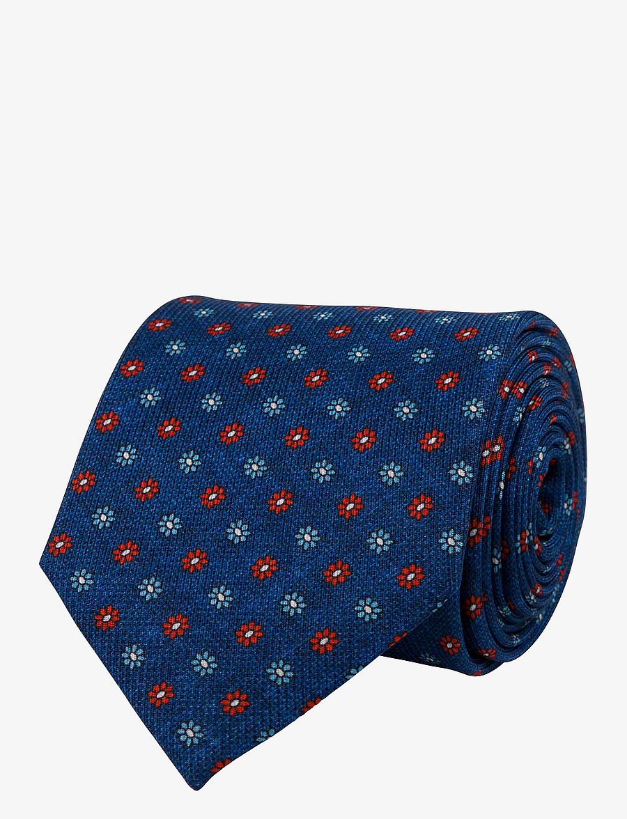 Portia 1924 - Pattern Silk Tie - lipsud - blue - 0