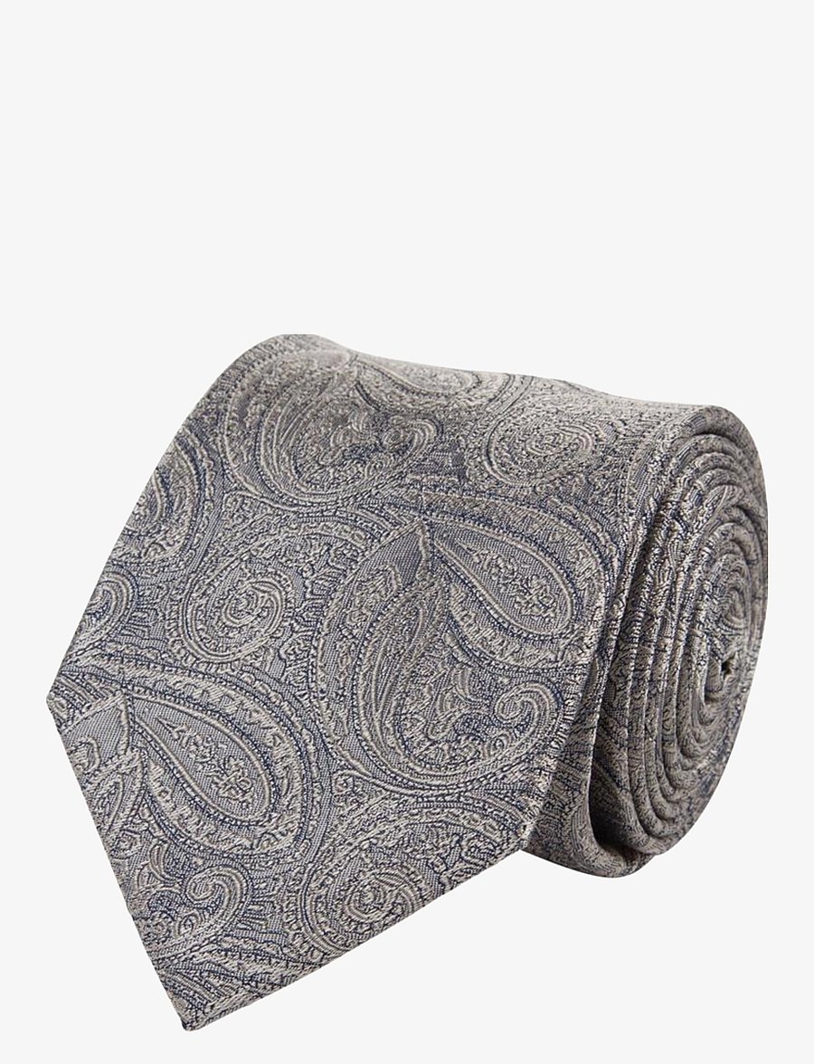 Portia 1924 - Paisley Silk Tie - slips - beige - 0