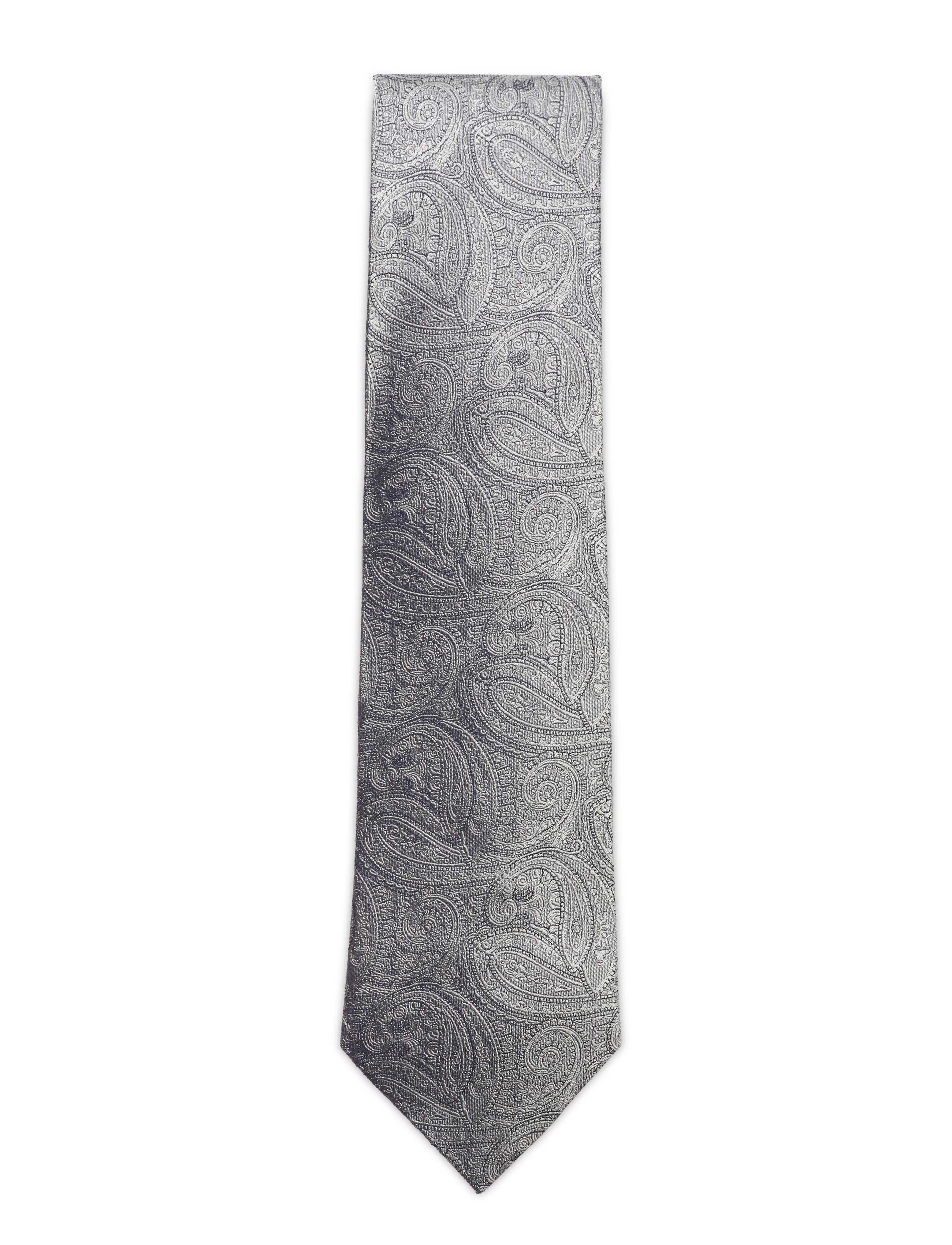 Portia 1924 - Paisley Silk Tie - slips - grey - 1