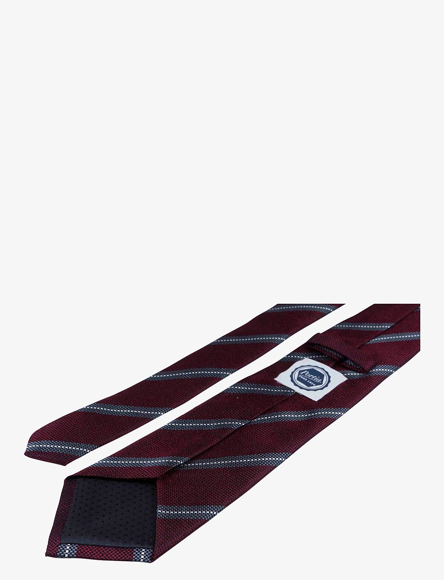 Portia 1924 - Regimental Silk Tie - stropdassen - burgundy - 2