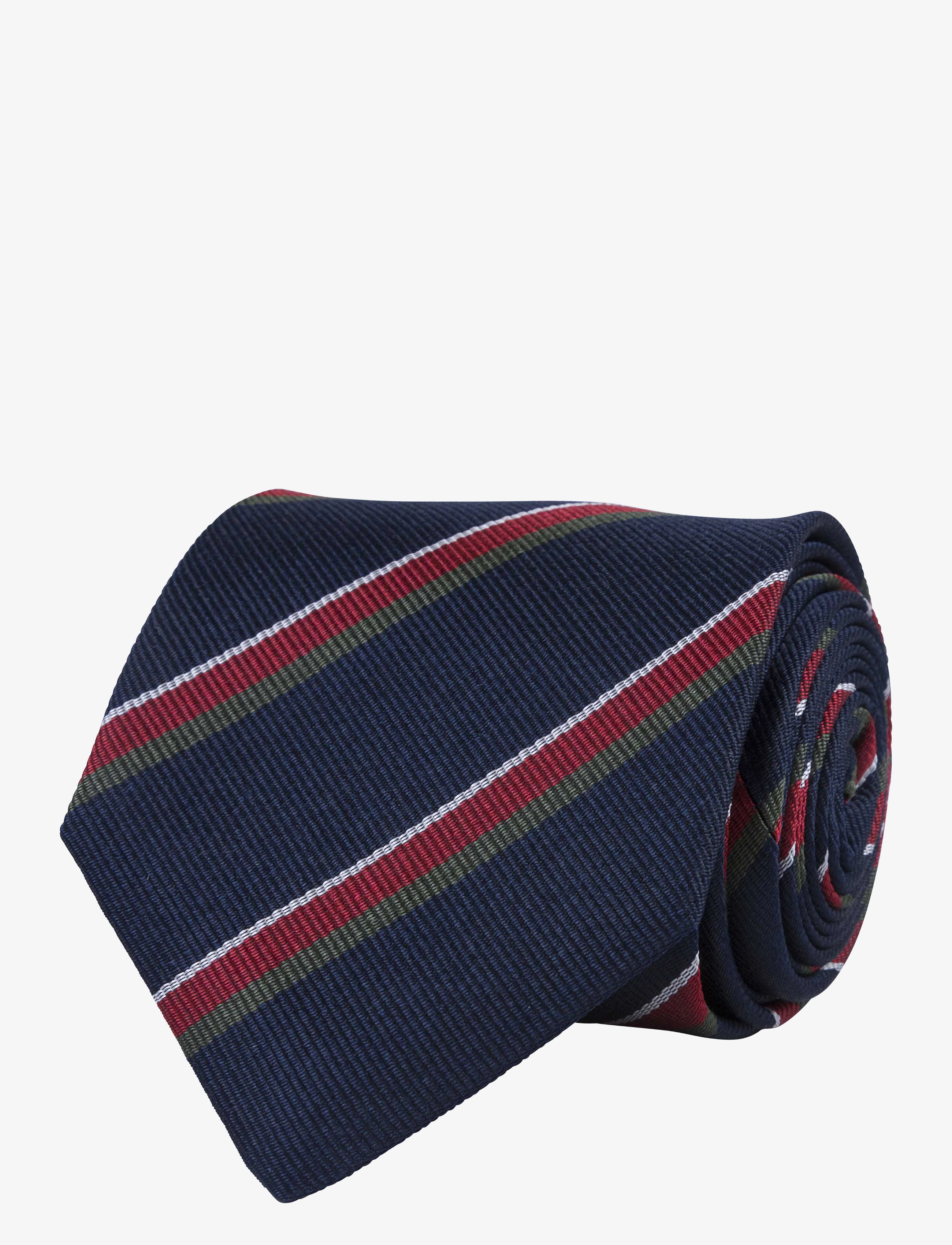 Portia 1924 Regimental Silk Tie - Accessories - BLUE / blue