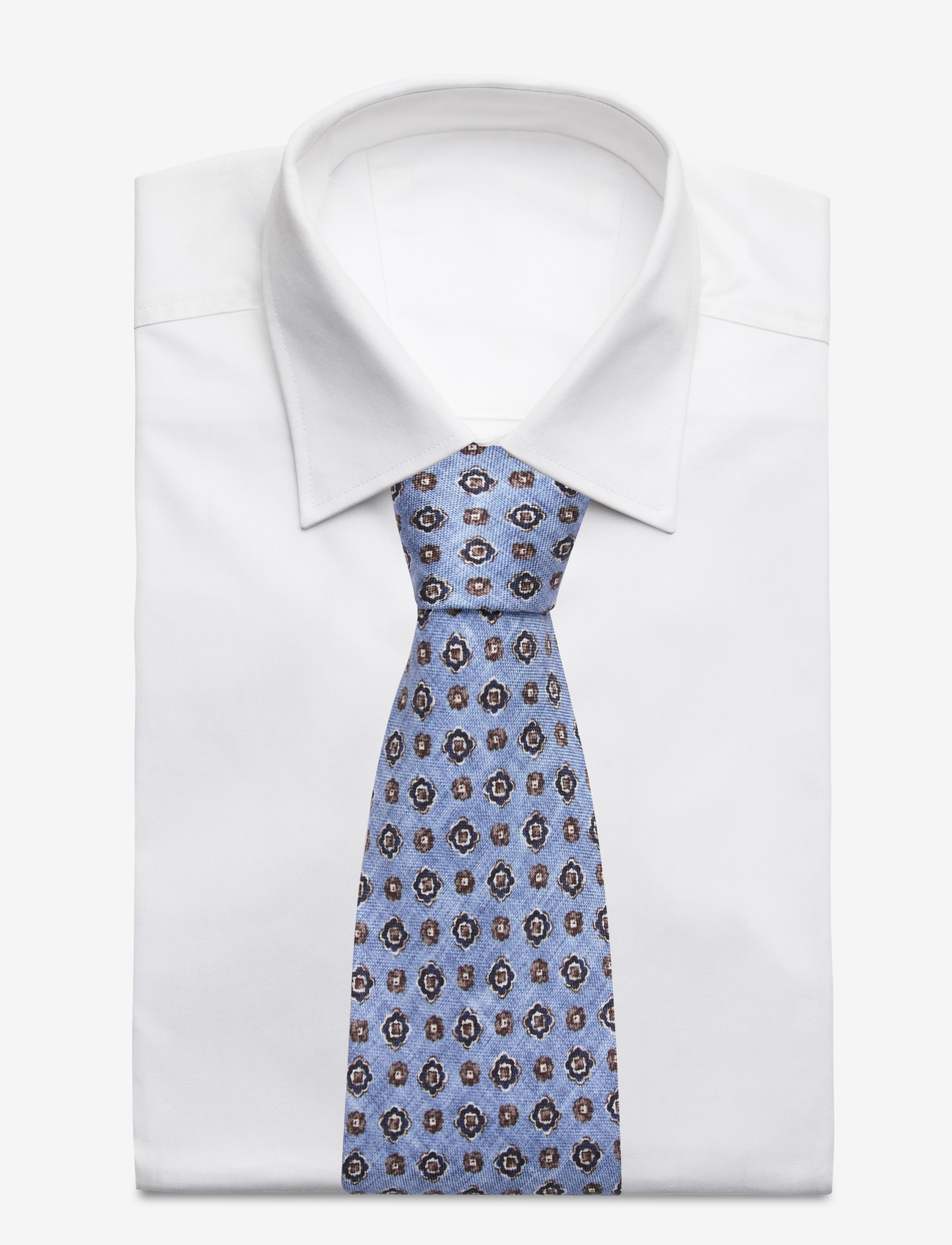 Portia 1924 - Pattern Silk Tie - slips - blue - 1