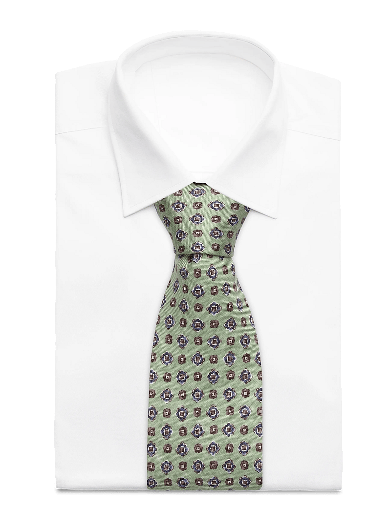 Portia 1924 - Pattern Silk Tie - slips - green - 1
