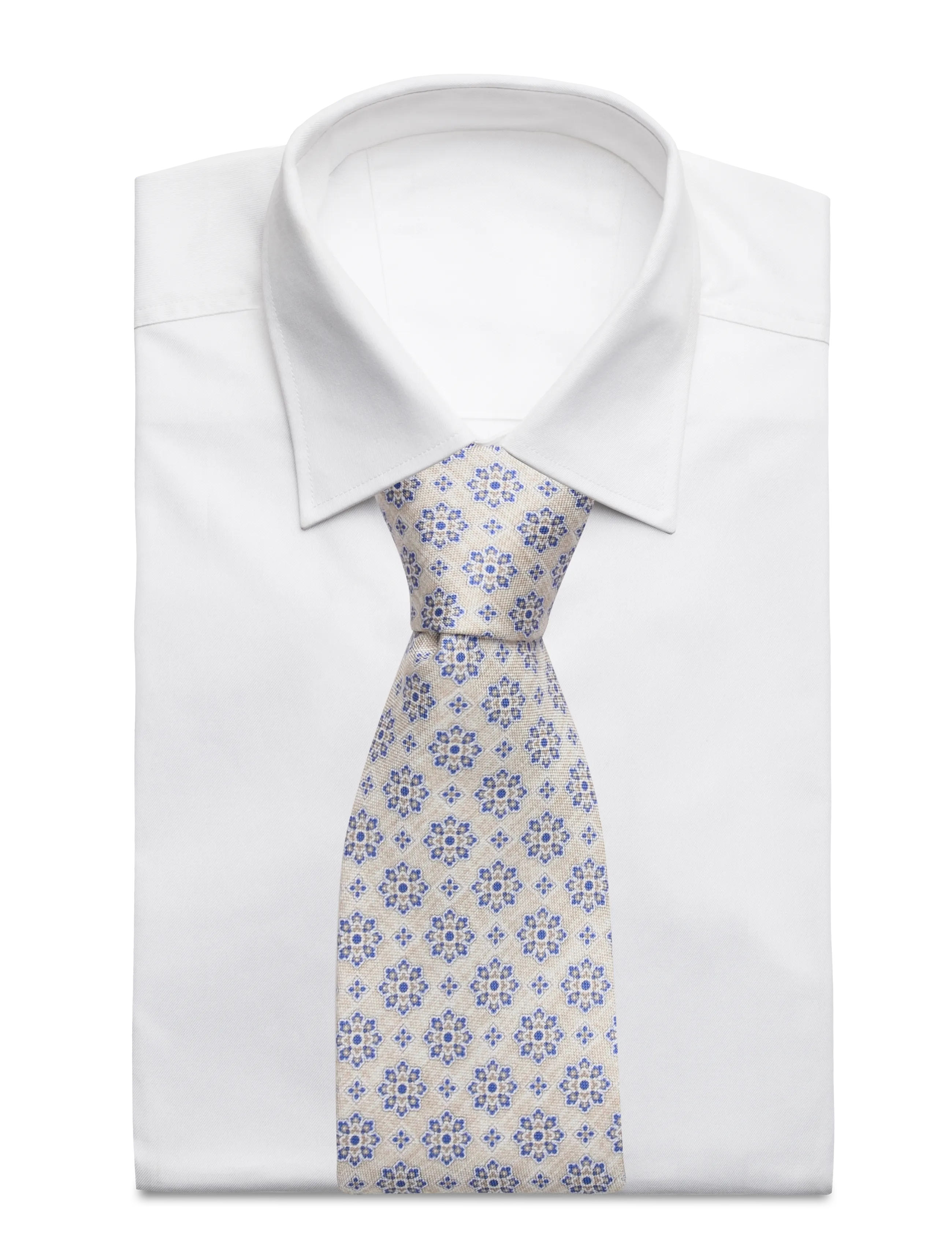 Portia 1924 - Pattern Silk Tie - sünnipäevakingitused - beige - 1
