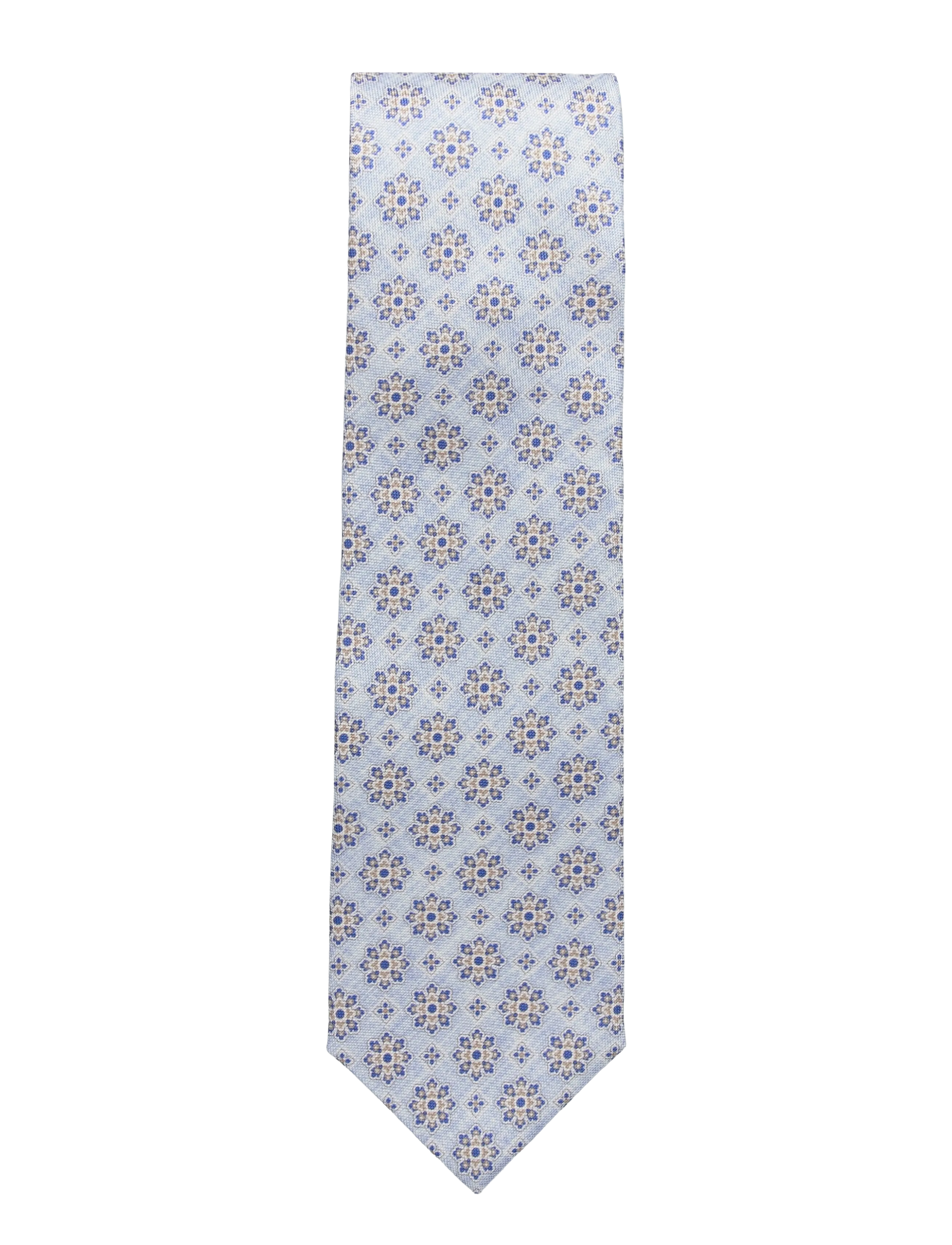 Portia 1924 Pattern Silk Tie - Ties & Accessories - LIGHT BLUE / multi