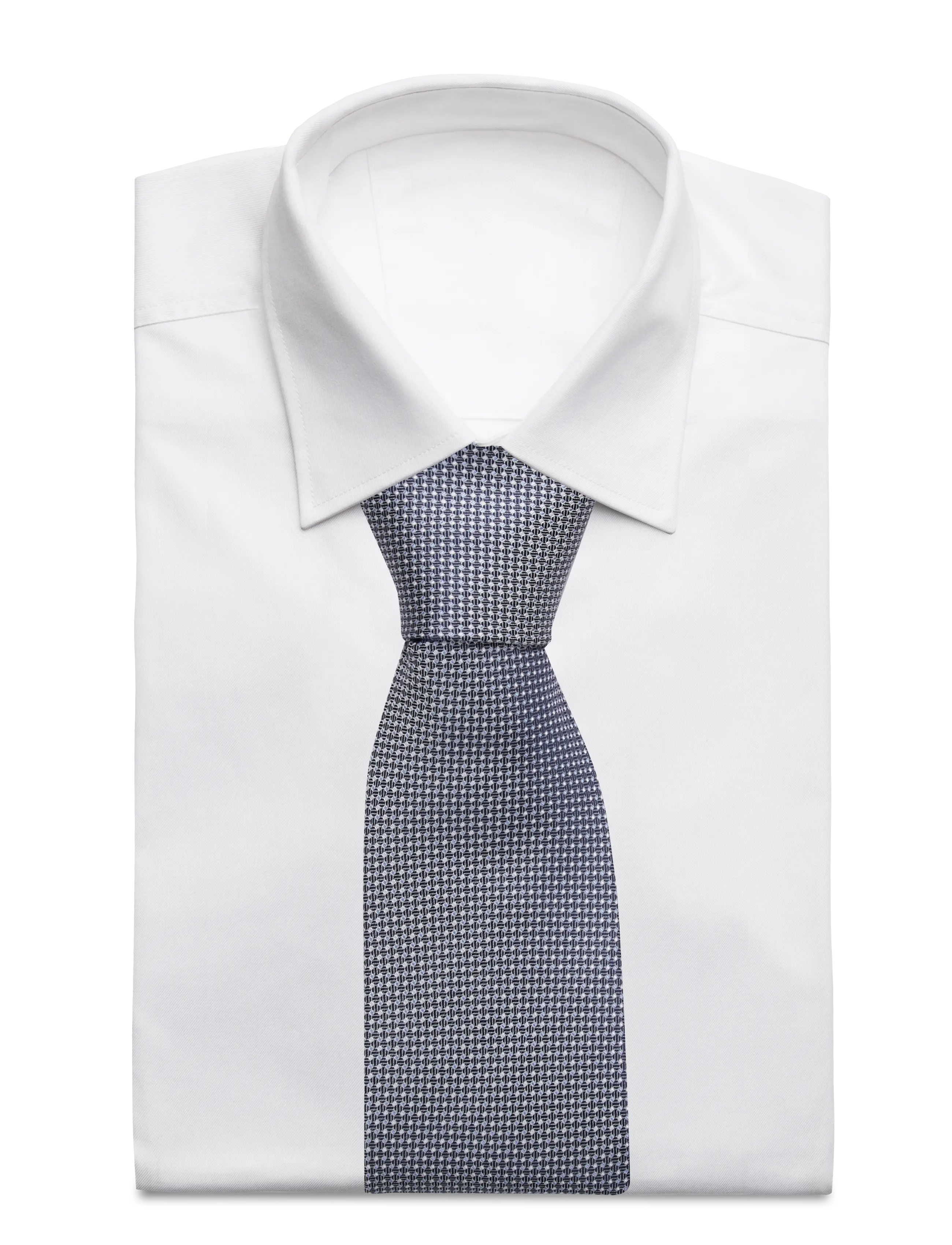 Portia 1924 - Pattern Silk Tie - krawatten - blue - 1