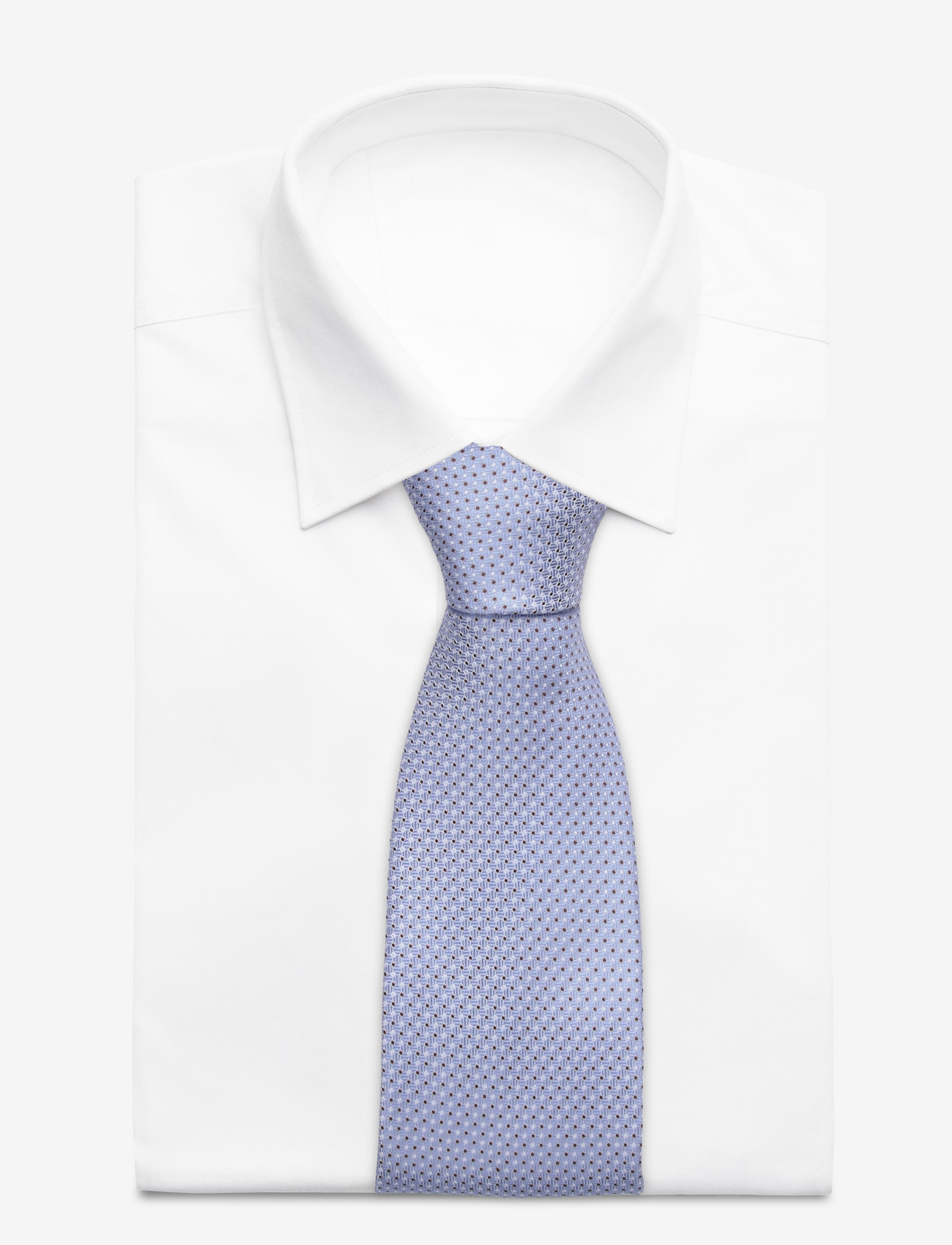 Portia 1924 - Pattern Silk Tie - krawatten - light blue - 1