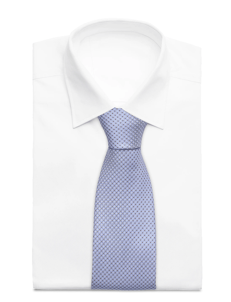 Portia 1924 - Pattern Silk Tie - krawatten - light blue - 1