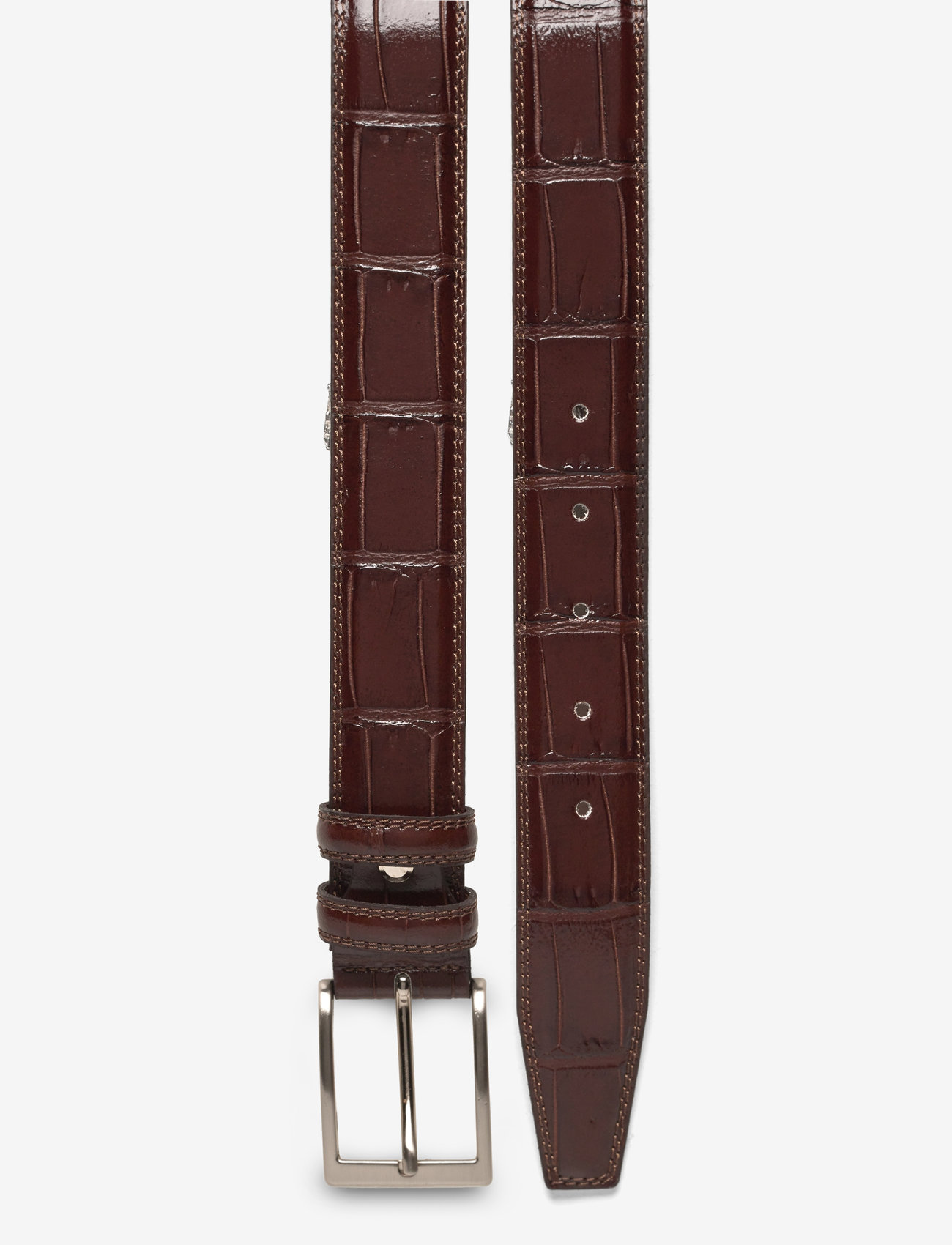Portia 1924 - Croco Leather Belt - klassikalised vööd - brown - 1