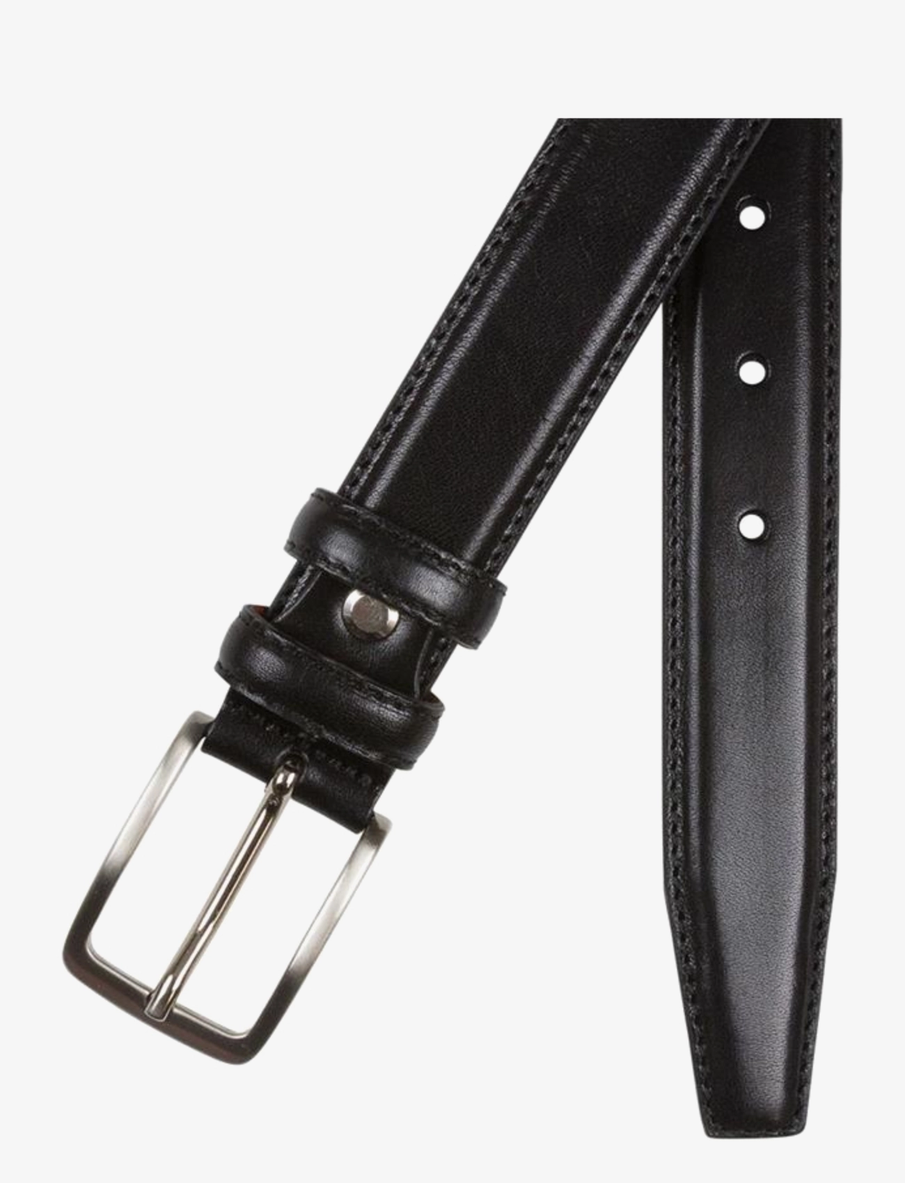 PORTIA 1924 Leder Gürtel Schwarz - 95 Cm - Herren