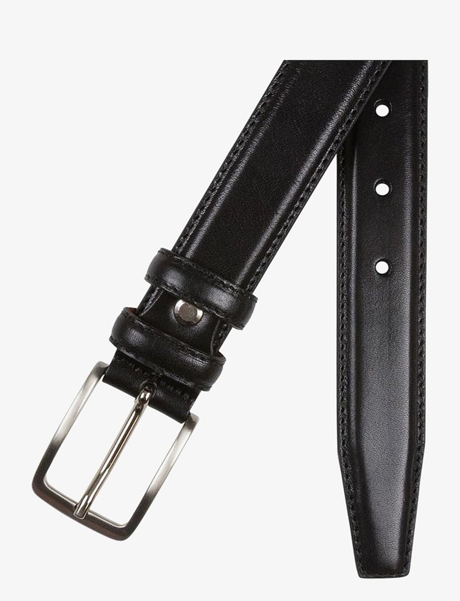 Portia 1924 - Leather Belt - klassisch gürtel - black - 0