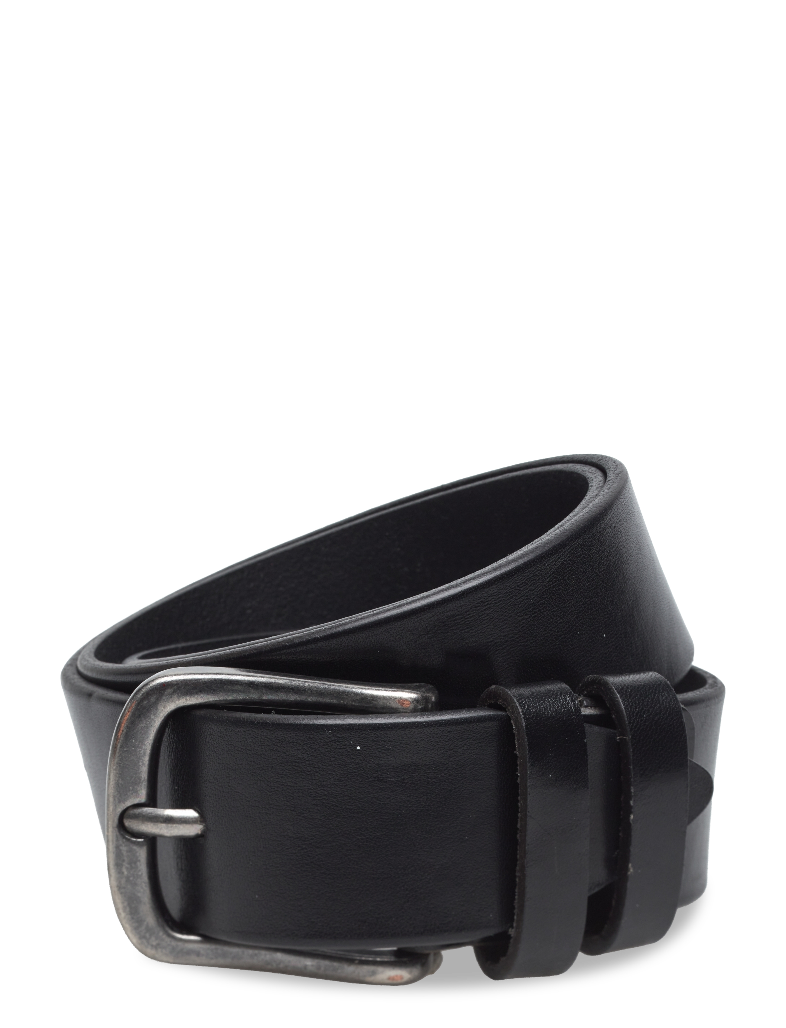 PORTIA 1924 Schwarz Full Grain Leder Gürtel Schwarz - 95 Cm - Herren