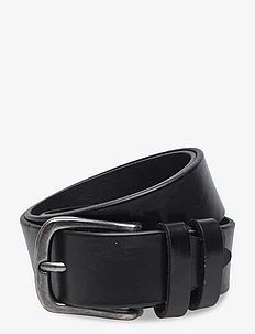Black Full Grain Leather Belt, Portia 1924
