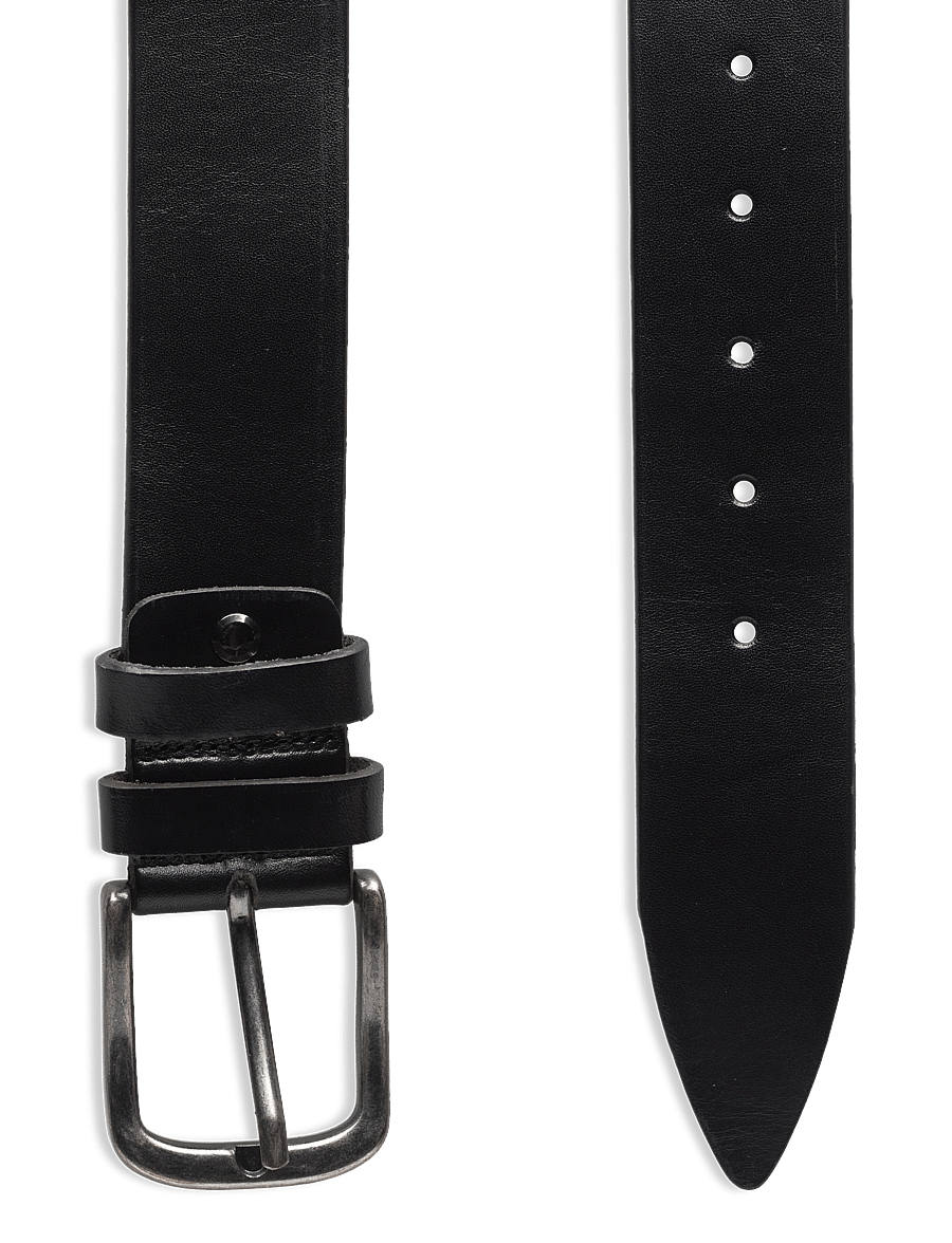 Portia 1924 - Black Full Grain Leather Belt - paski klasyczne - black - 1