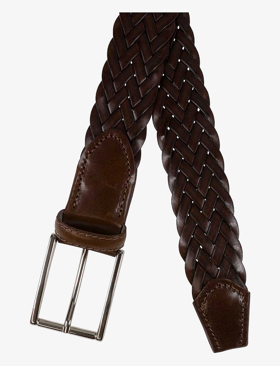 Portia 1924 - Braided Full Grain Leather Belt - flettede bælter - cognac - 0