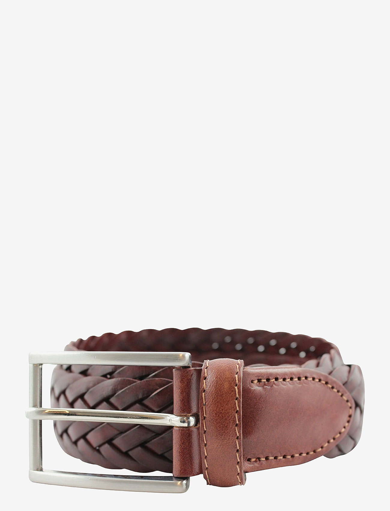 Portia 1924 - Braided Full Grain Leather Belt - punutud vööd - cognac - 1