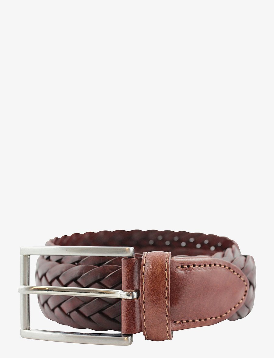 Portia 1924 - Braided Full Grain Leather Belt - flettede bælter - cognac - 1