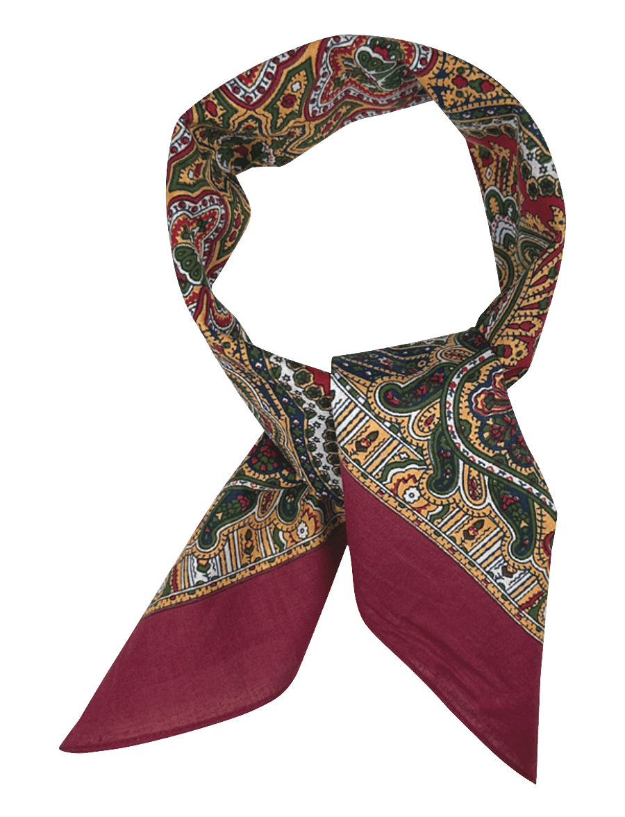 Portia 1924 - Cotton Bandana - nach anlass kaufen - burgundy - 0