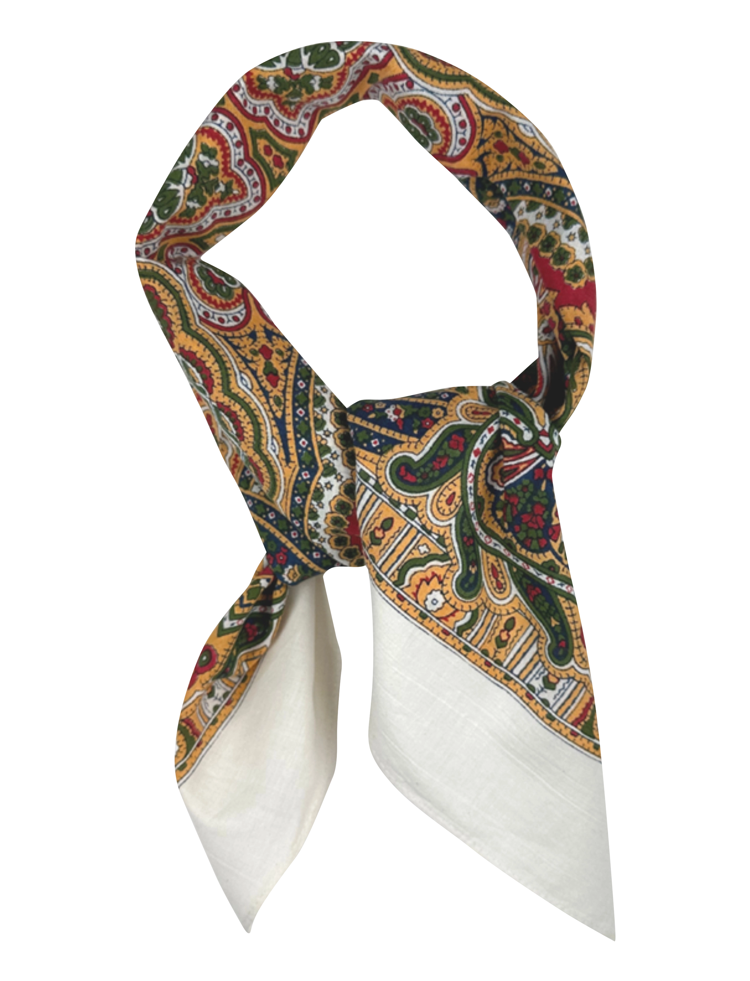 Portia 1924 Cotton Bandana - Accessories - WHITE / white