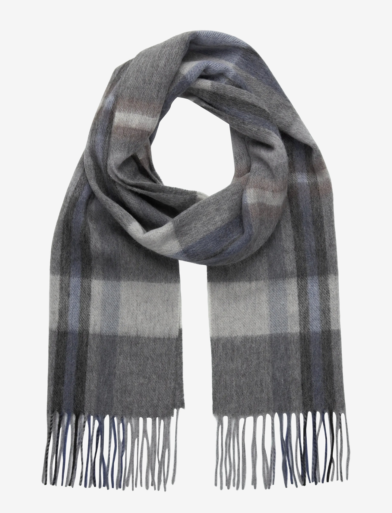 Portia 1924 - Grey Wool Scarf - winterschals - grey - 0