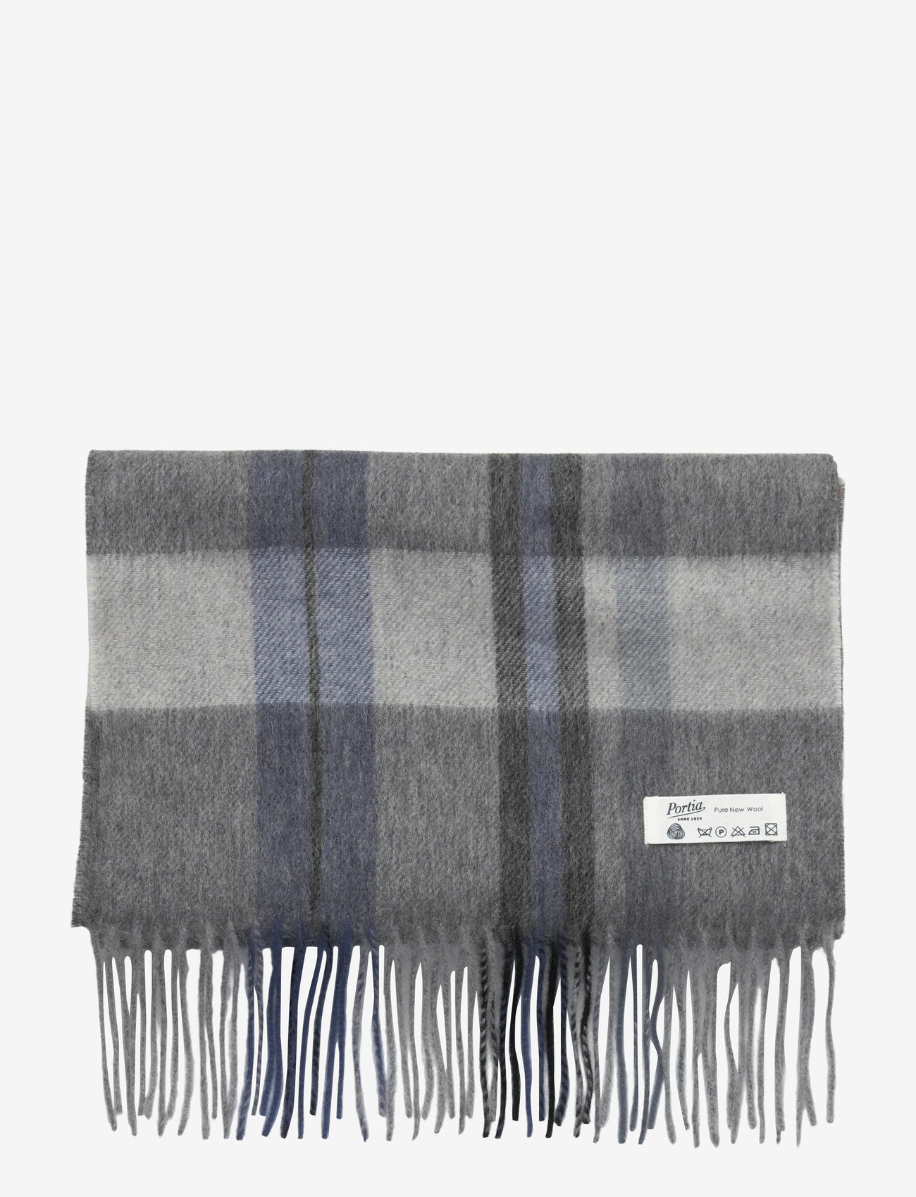 Portia 1924 - Grey Wool Scarf - winterschals - grey - 1