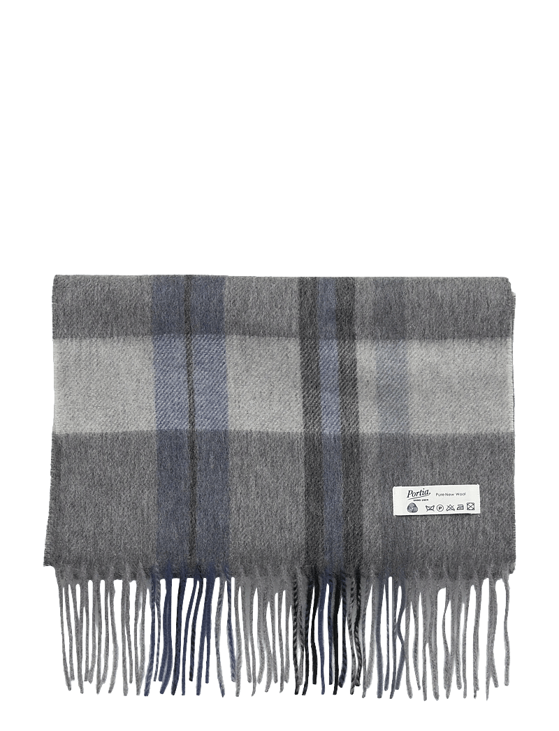 Portia 1924 - Grey Wool Scarf - winterschals - grey - 1