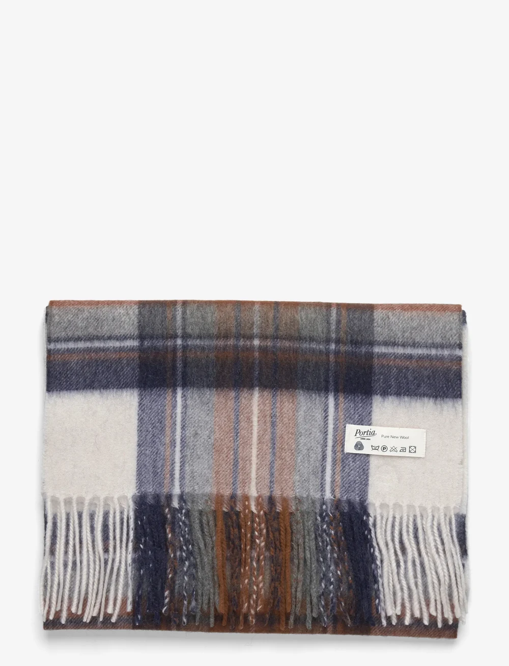 Portia 1924 - Beige Wool Scarf - winterschals - beige - 0