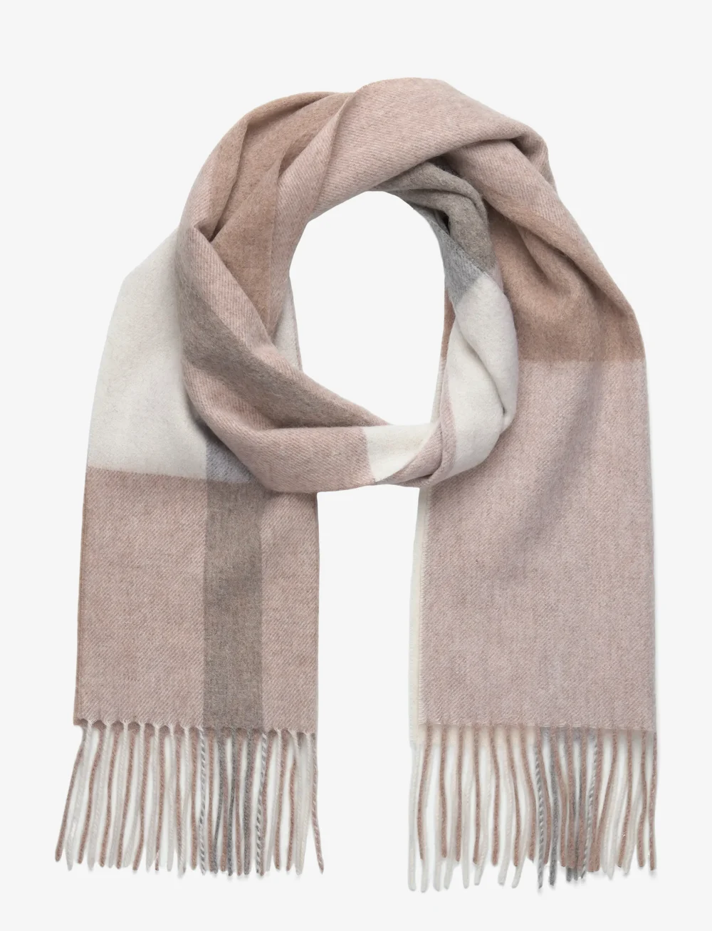 Portia 1924 - Beige Wool Scarf - talvesallid - beige - 0