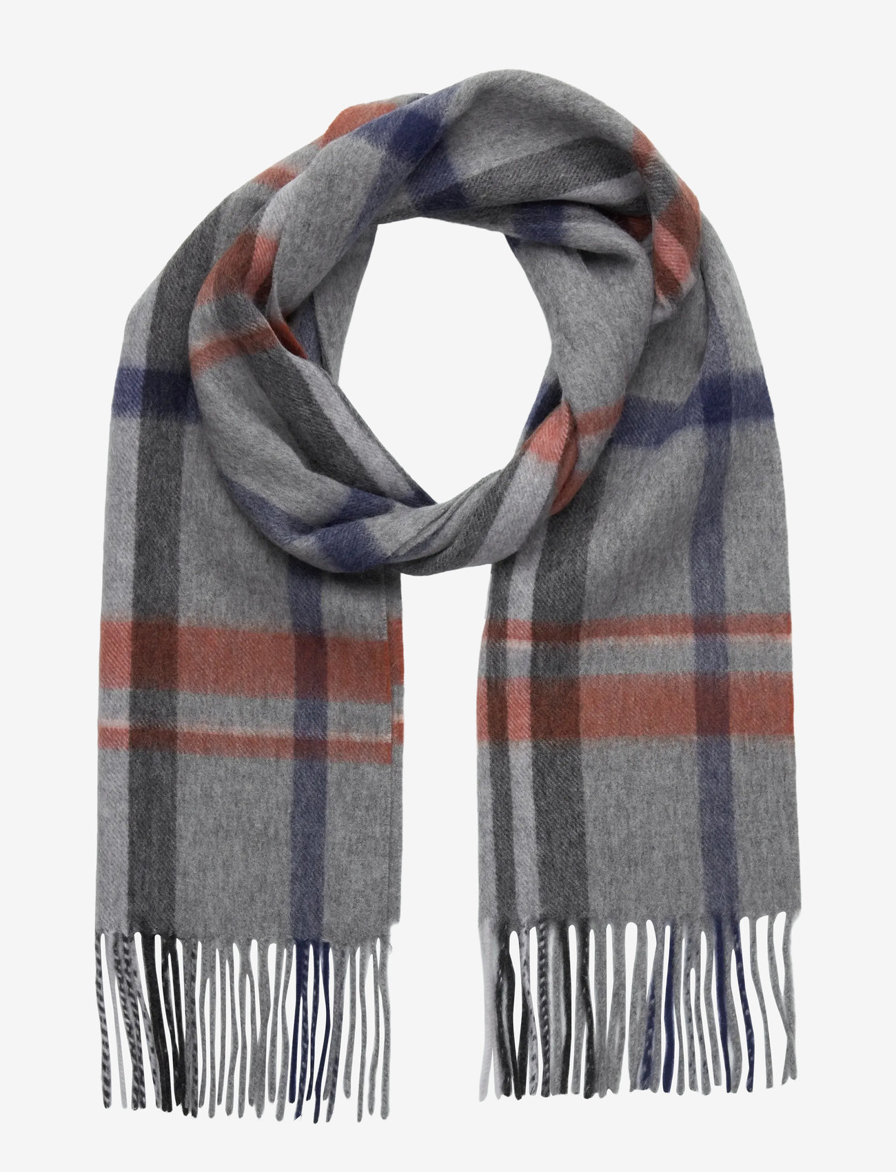 Portia 1924 - Grey Wool Scarf - winterschals - grey - 0