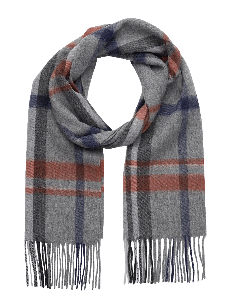 Portia 1924 - Grey Wool Scarf - winterschals - grey - 0