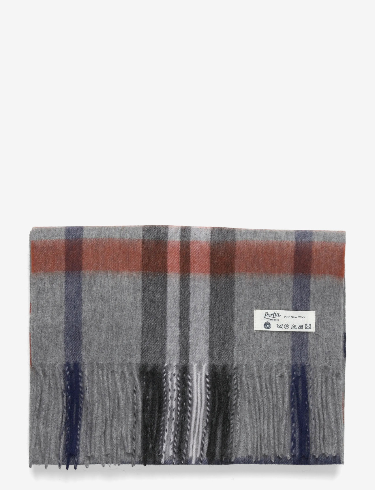 Portia 1924 - Grey Wool Scarf - winterschals - grey - 1