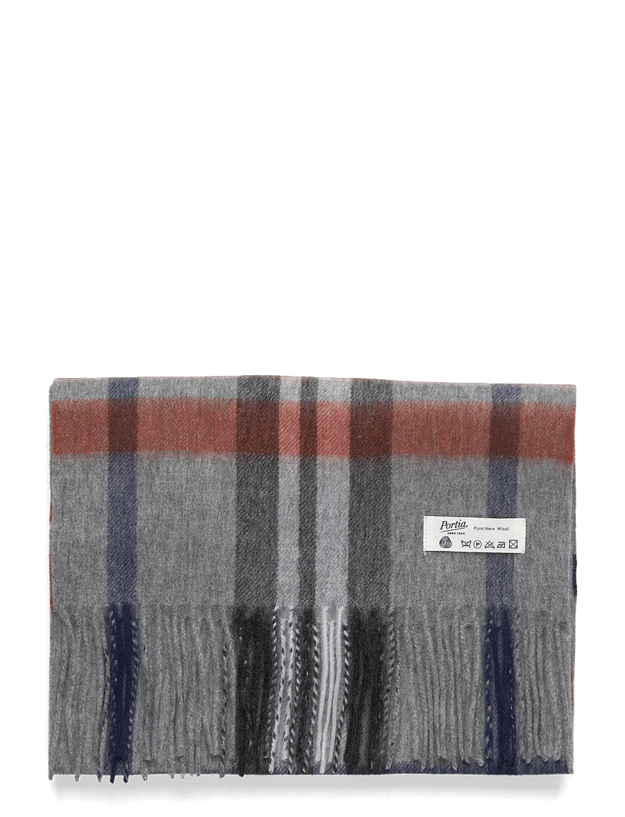 Portia 1924 - Grey Wool Scarf - halsdukar - grey - 1