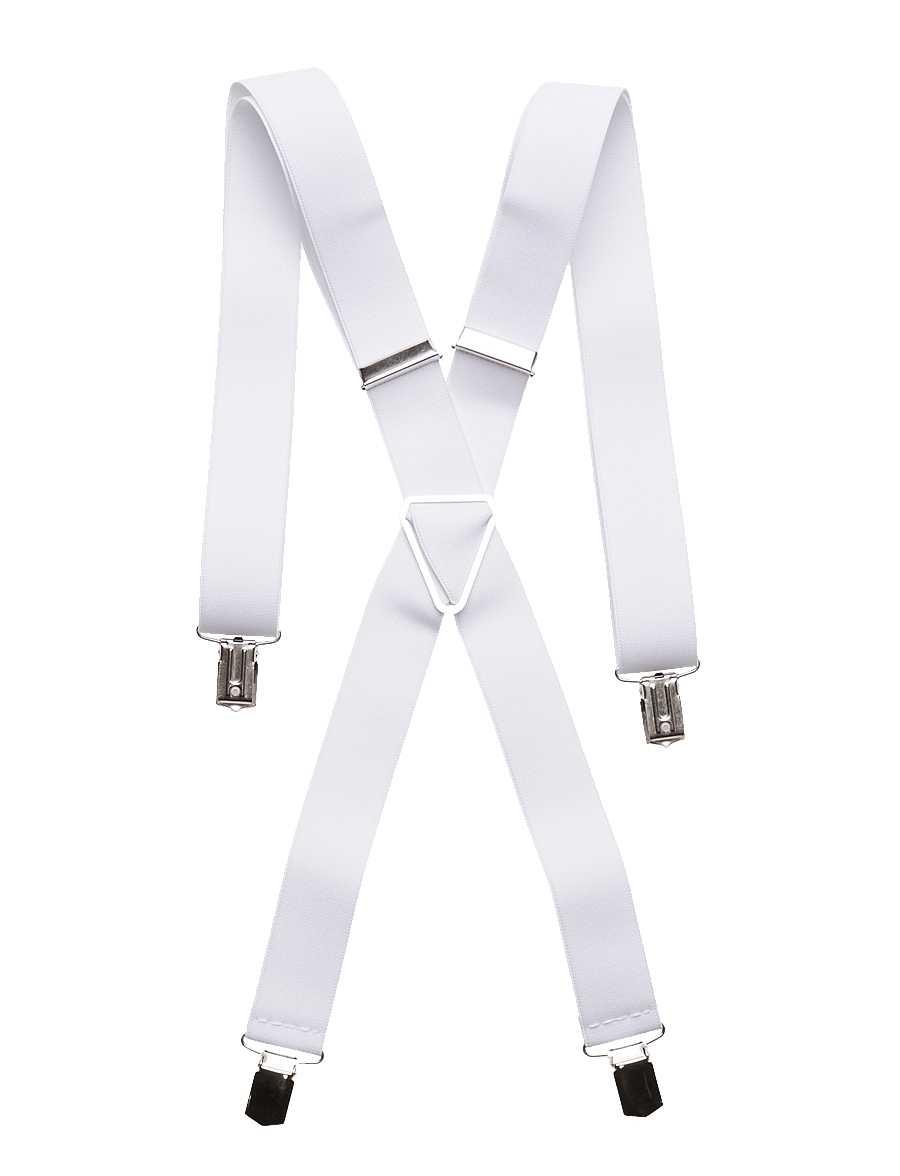 Portia 1924 - Solid Suspenders - hosenträger - white - 1