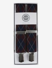 Pattern Suspenders - BURGUNDY