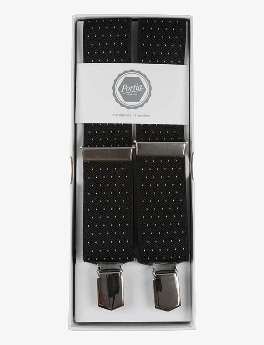 Portia 1924 - Dotted Suspenders - bretels - black - 0