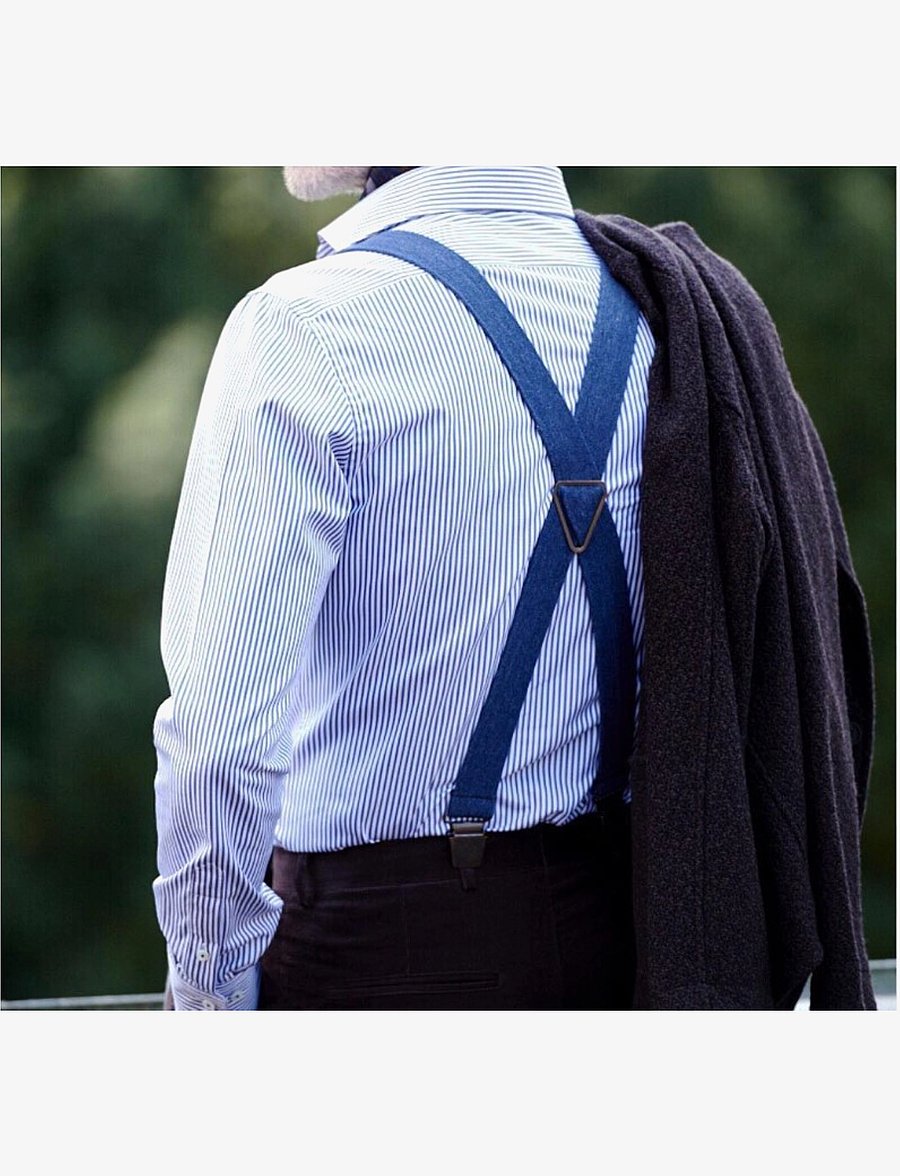 Portia 1924 - Melange Suspenders - hängslen - blue - 4