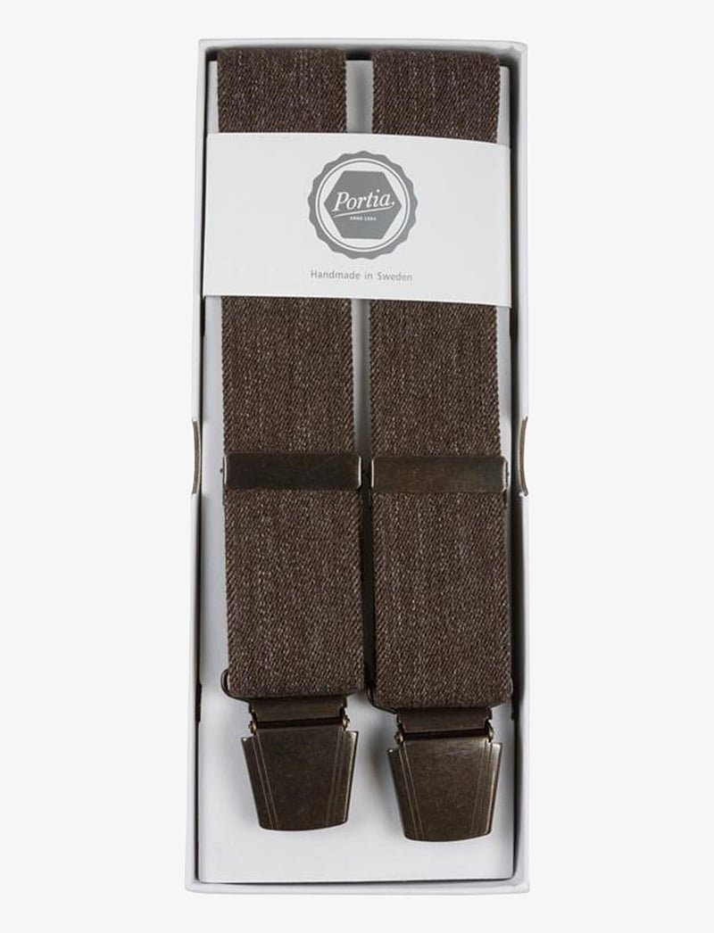 Portia 1924 - Melange Suspenders - hängslen - brown - 1