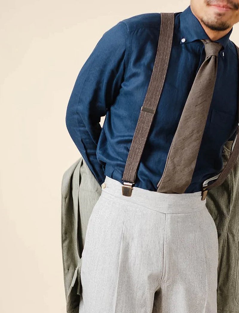 Portia 1924 - Melange Suspenders - hängslen - brown - 0