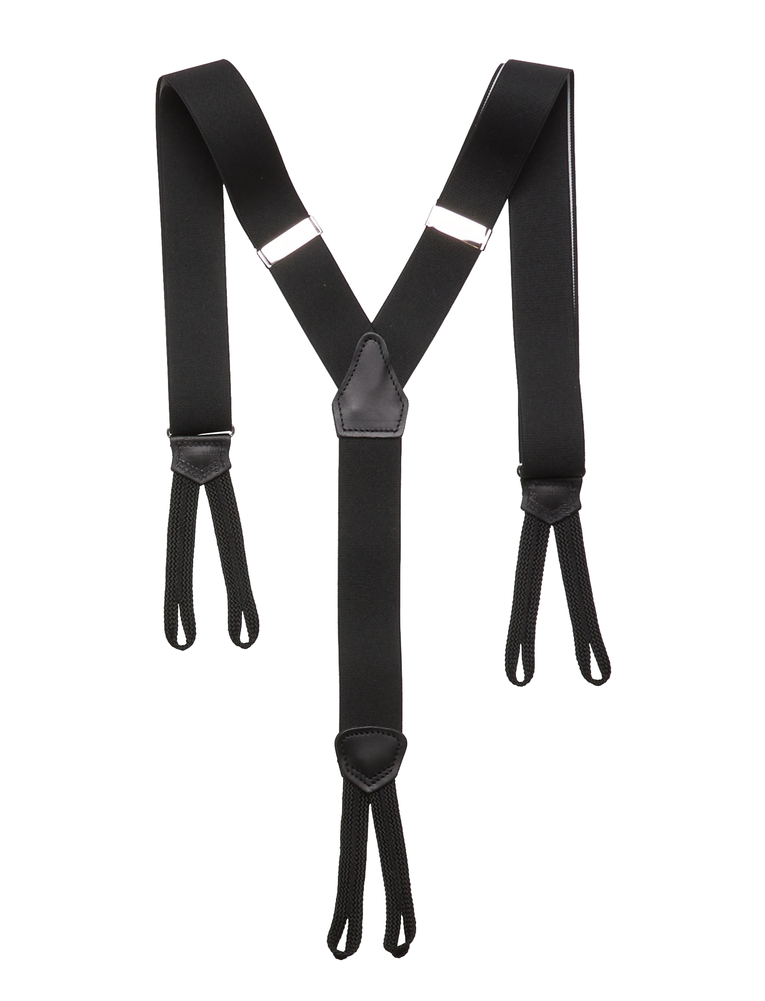 Portia 1924 - Suspenders Textile ends - szelki - black - 1
