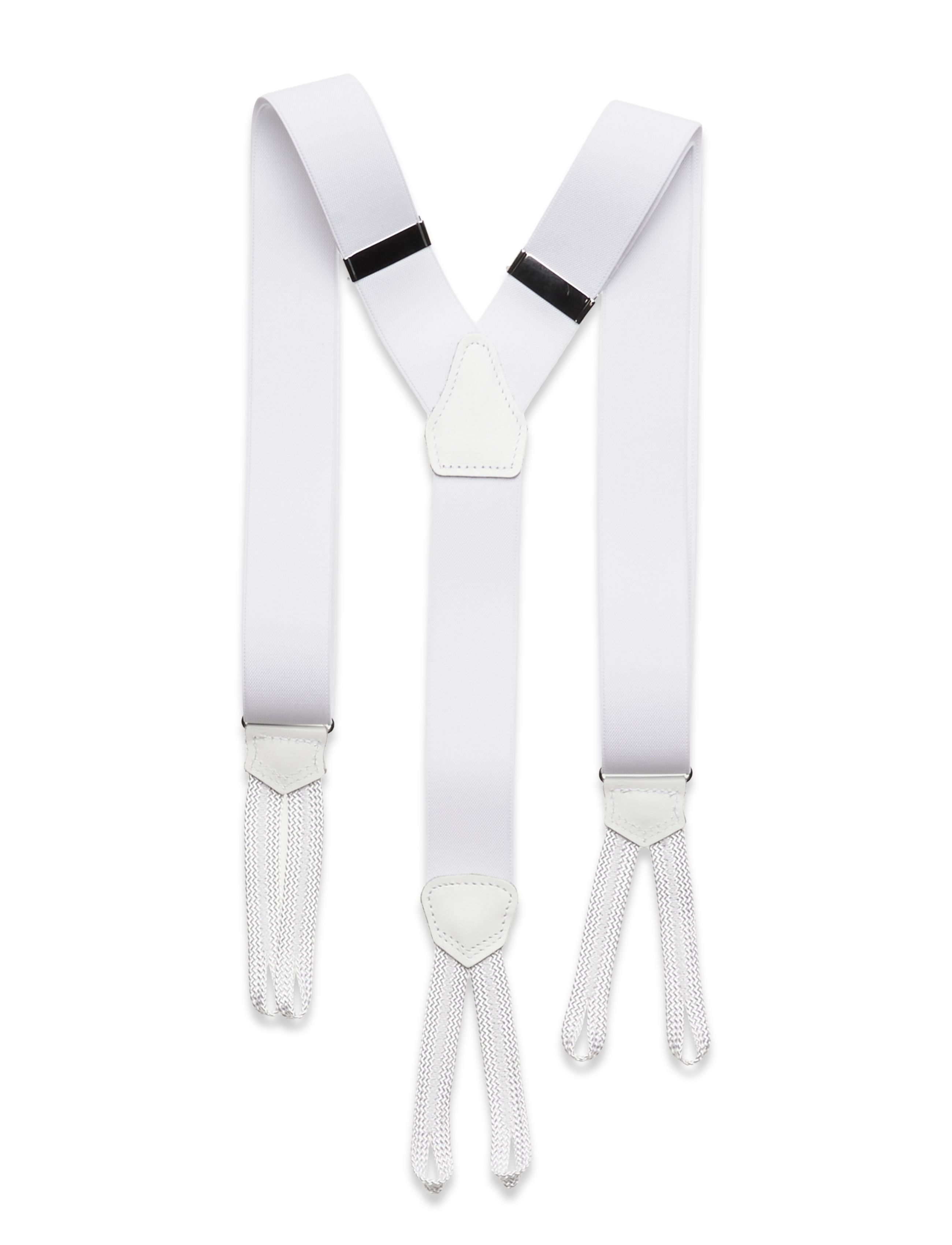Portia 1924 - Suspenders Textile ends - bretels - white - 1